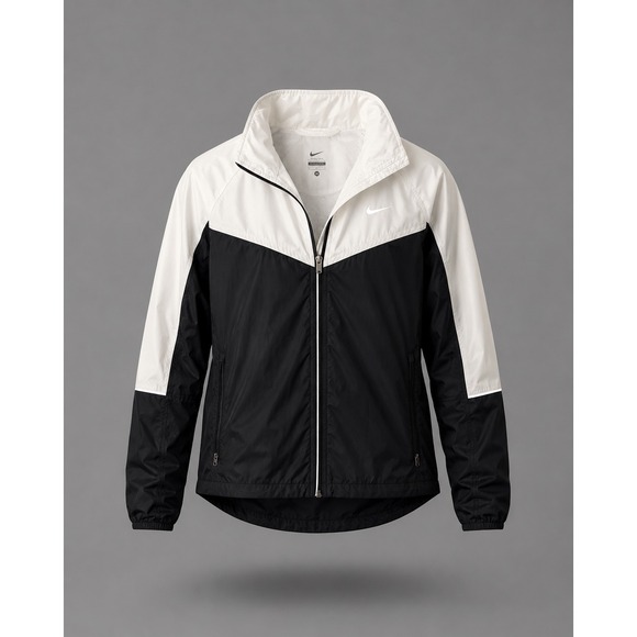 Nike Jackets & Blazers - Nike Windrunner Women Black White Full Zip Running Jacket 405222-011 Medium